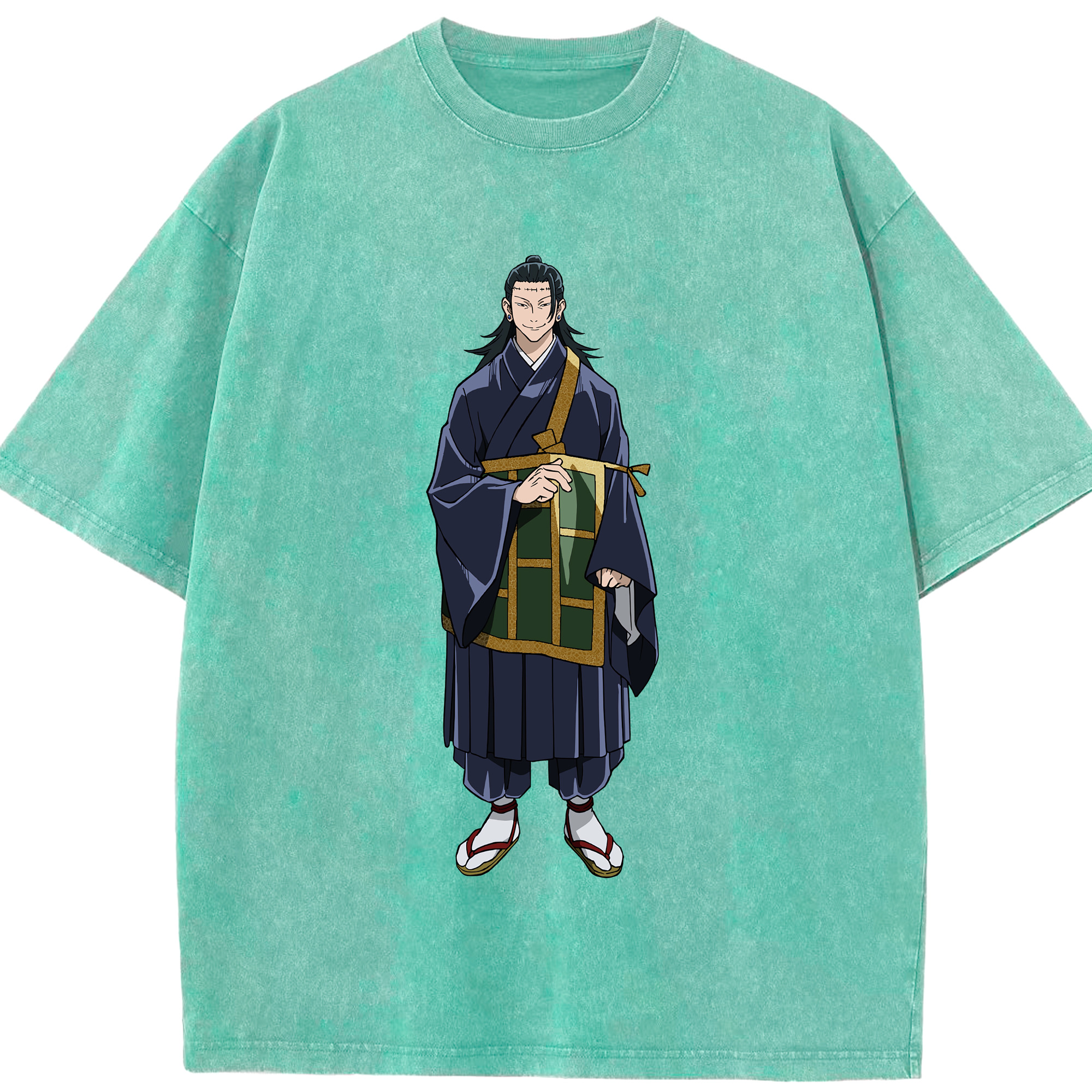（画像用） 呪術廻戦 Jujutsu Kaisen 綿100% ヴィンテージ風 半袖Tシャツ（フロントプリント）